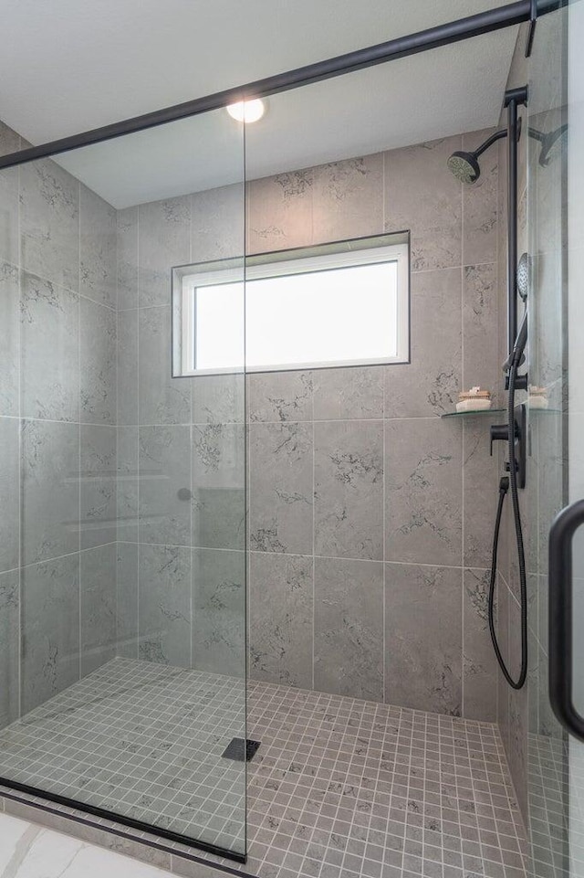 bathroom with walk in shower