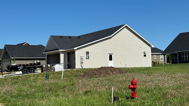 view of property exterior featuring a garage