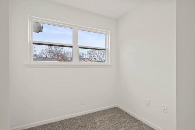 view of carpeted empty room