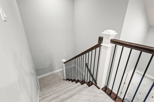 1703 Linkside Dr, Columbia, MO 65201 - stairway with carpet floors