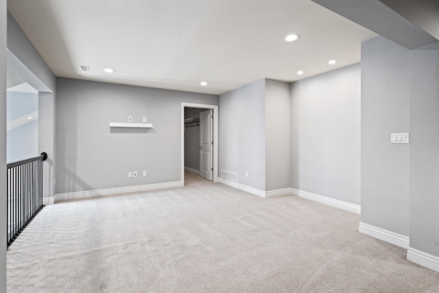 1703 Linkside Dr, Columbia, MO 65201 - spare room featuring carpet floors, recessed lighting, and baseboards