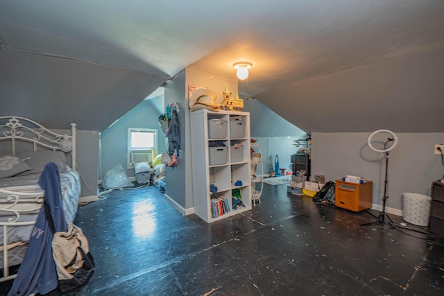 bonus room with vaulted ceiling