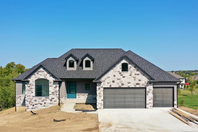 view of front of house featuring a garage