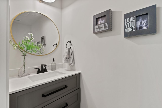 bathroom featuring vanity