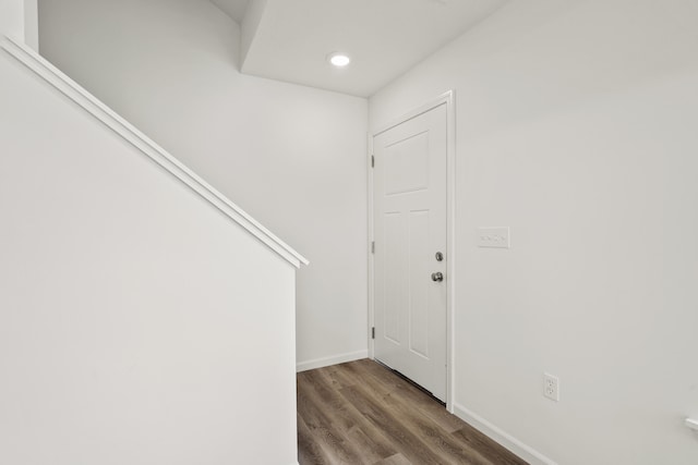 foyer featuring hardwood / wood-style flooring