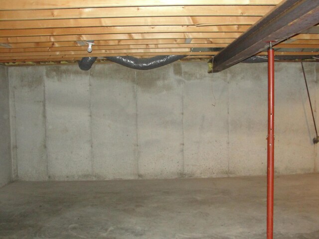 view of basement