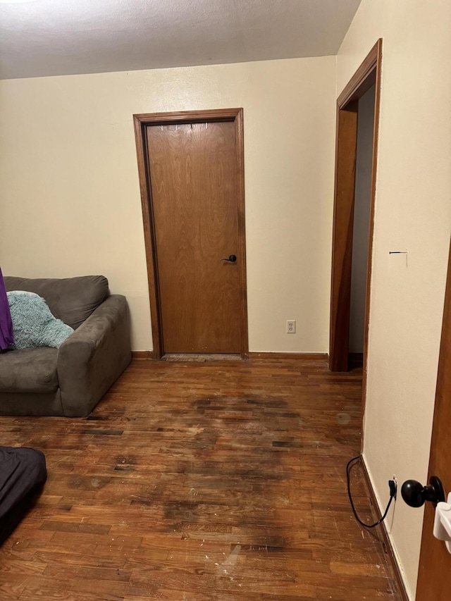 living room featuring hardwood / wood-style flooring