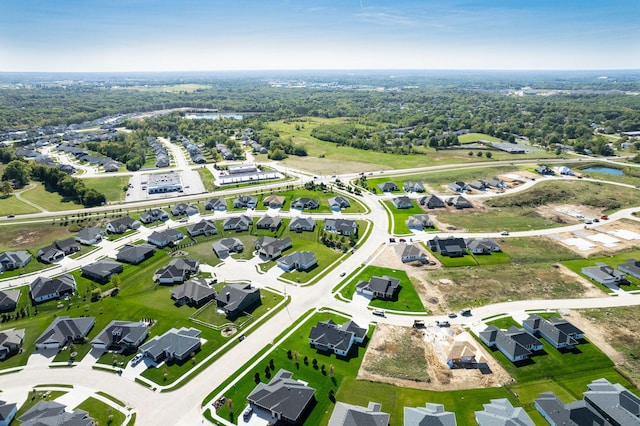 drone / aerial view featuring a residential view