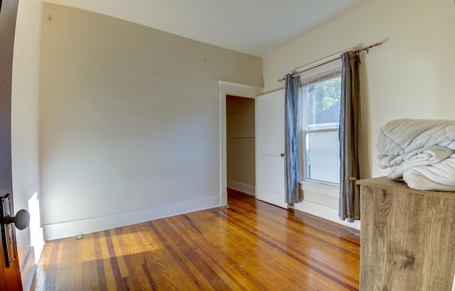 interior space with wood-type flooring