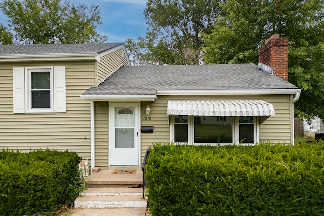 view of front of home