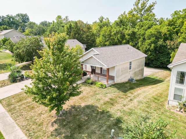 birds eye view of property