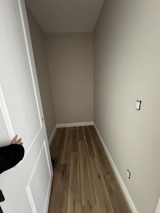 interior space featuring hardwood / wood-style flooring