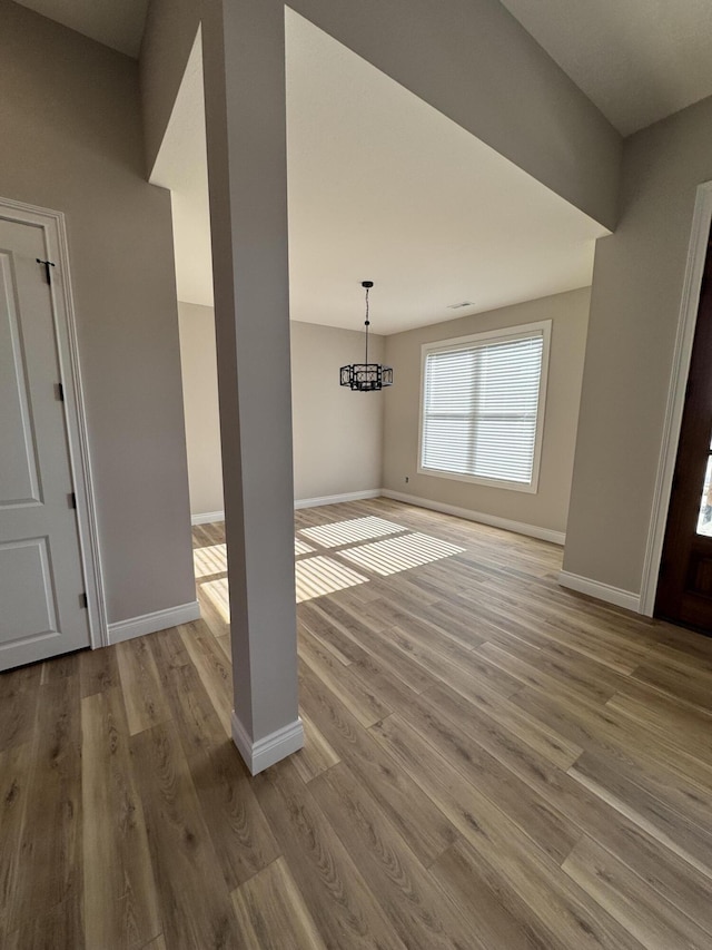 foyer entrance featuring light wood-type flooring