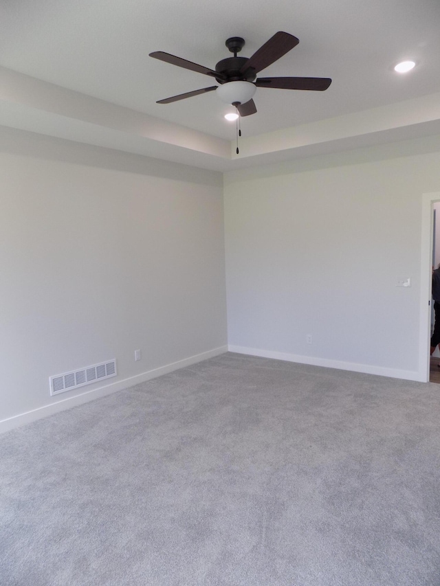 14 Carnival Ln, Centralia, MO 65240 - carpeted empty room with a ceiling fan and recessed lighting