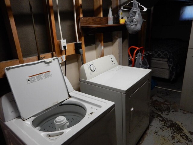 washroom featuring separate washer and dryer