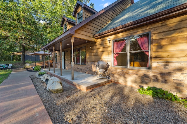 exterior space featuring a patio area