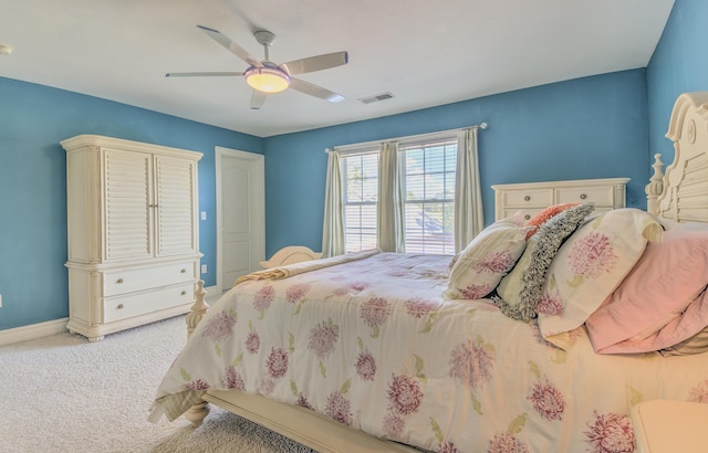 4200 S Rangeline Rd, Columbia, MO 65201 - bedroom with carpet floors, baseboards, and a ceiling fan