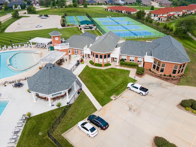 birds eye view of property