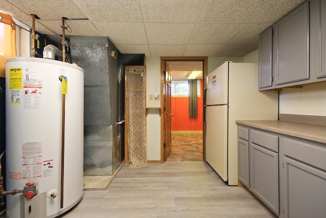 interior space featuring gas water heater