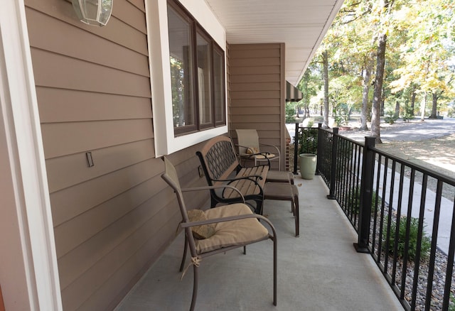 view of balcony