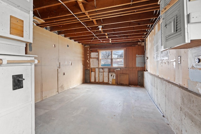 miscellaneous room with concrete flooring