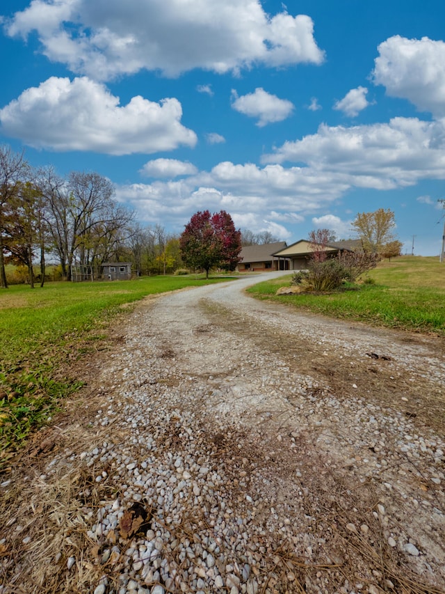 view of road