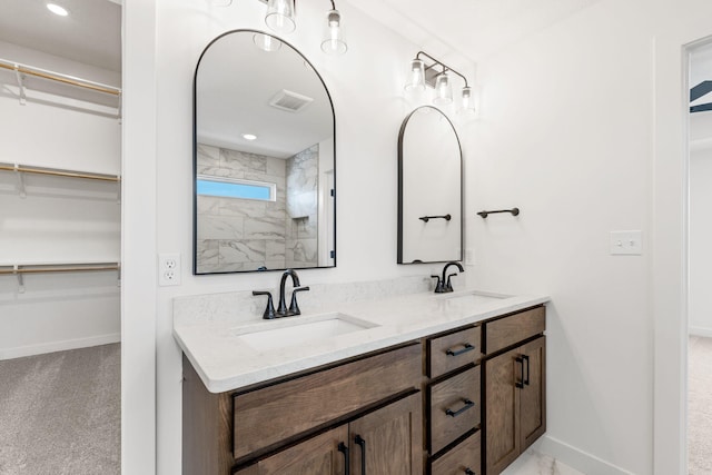 bathroom with vanity