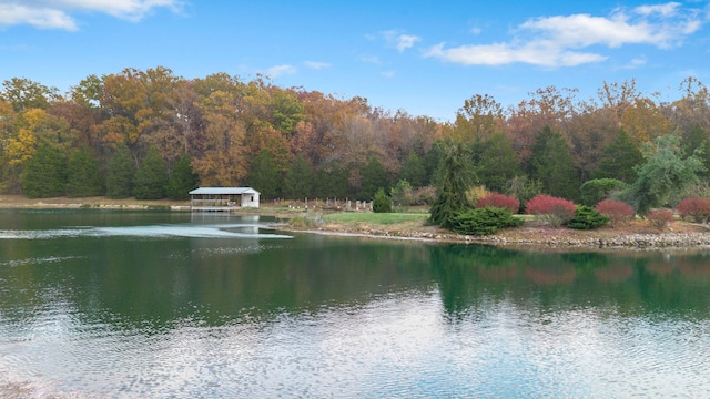 view of water feature