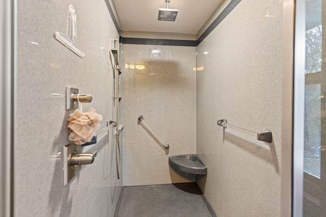 bathroom with walk in shower