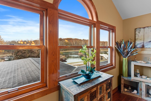 room details with a water view