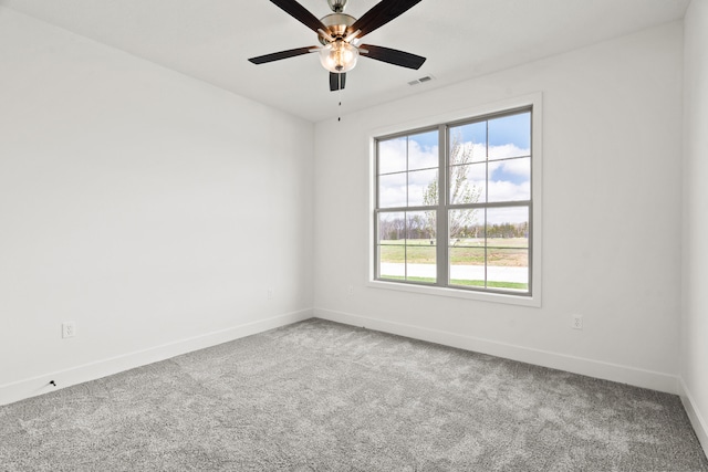 6504 Walsby Dr, Columbia, MO 65201 - empty room with visible vents, carpet flooring, and baseboards