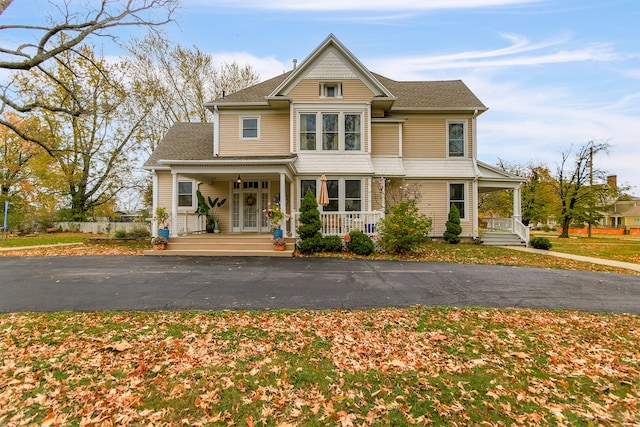 view of front of home featuring a porch