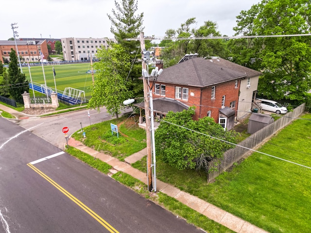 birds eye view of property