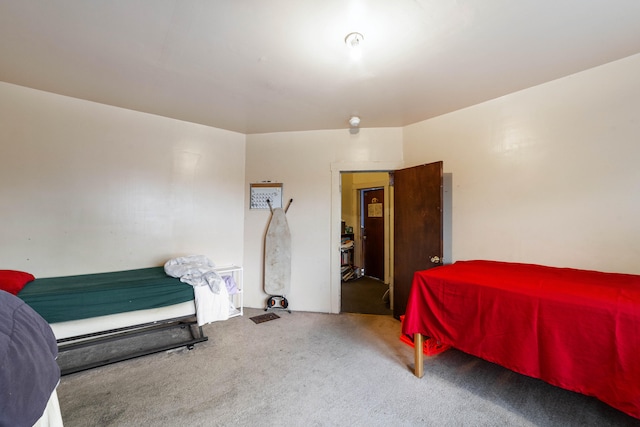 bedroom featuring carpet flooring