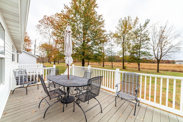 231 State Route W, Fayette, MO 65248 - deck featuring outdoor dining space and a yard