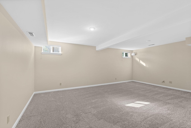 3405 Woodrail Ter, Columbia, MO 65203 - below grade area featuring carpet floors, baseboards, and healthy amount of natural light