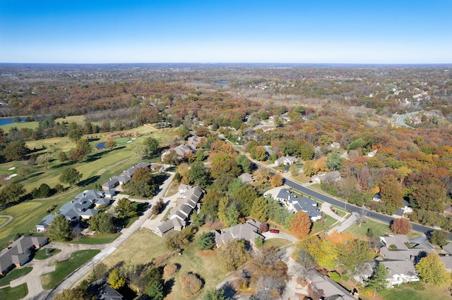 3405 Woodrail Ter, Columbia, MO 65203 - aerial view of property and surrounding area with a local golf course and nearby suburban area