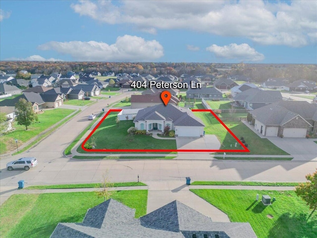 birds eye view of property