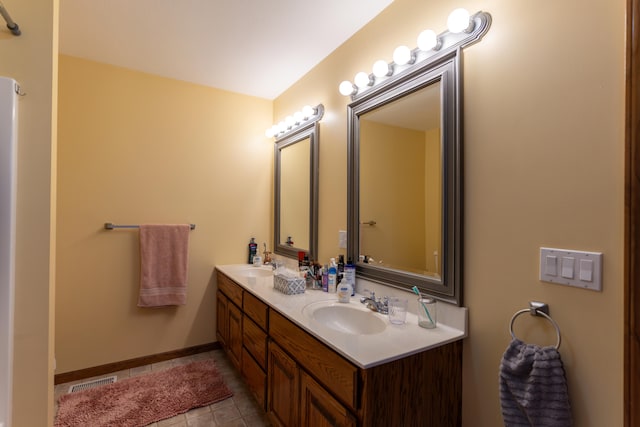 bathroom featuring vanity