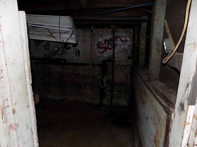 view of basement