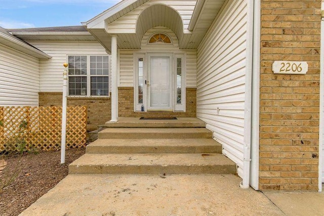 view of property entrance