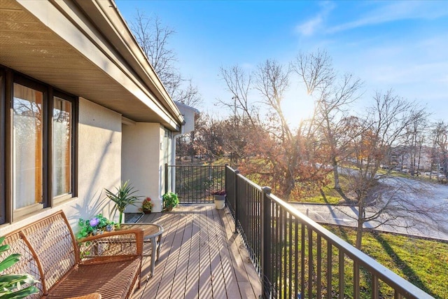 view of balcony