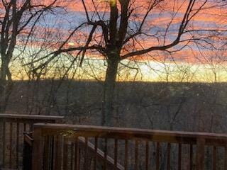 view of deck at dusk