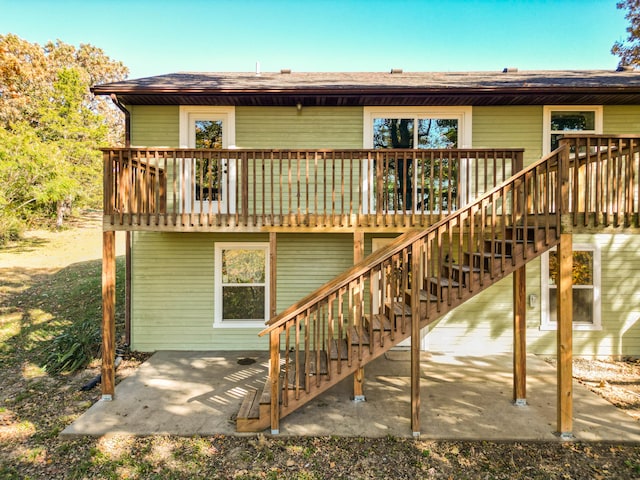 back of house featuring a patio area