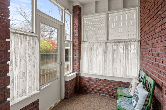 view of sunroom / solarium