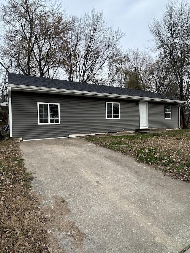 view of front of home