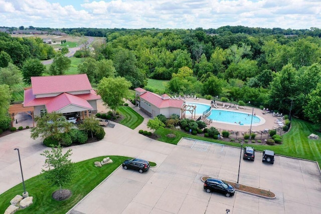 birds eye view of property