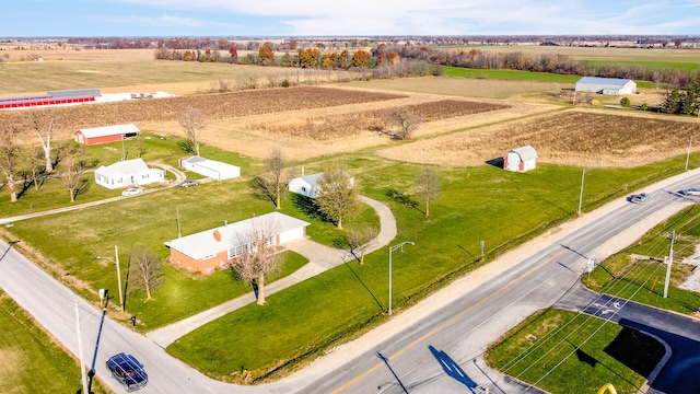 drone / aerial view featuring a rural view