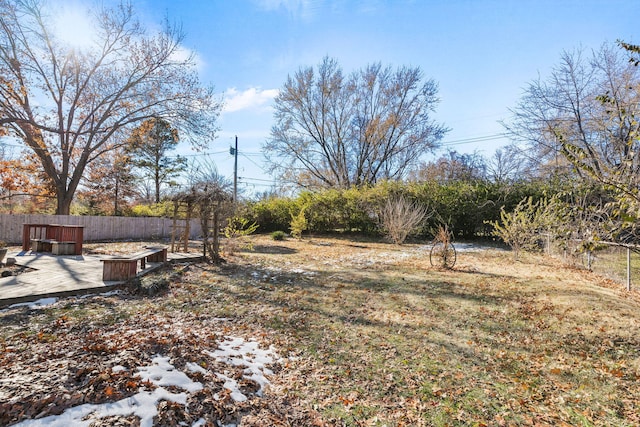 view of yard featuring a patio