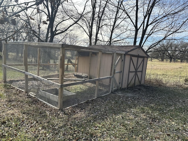 view of outdoor structure